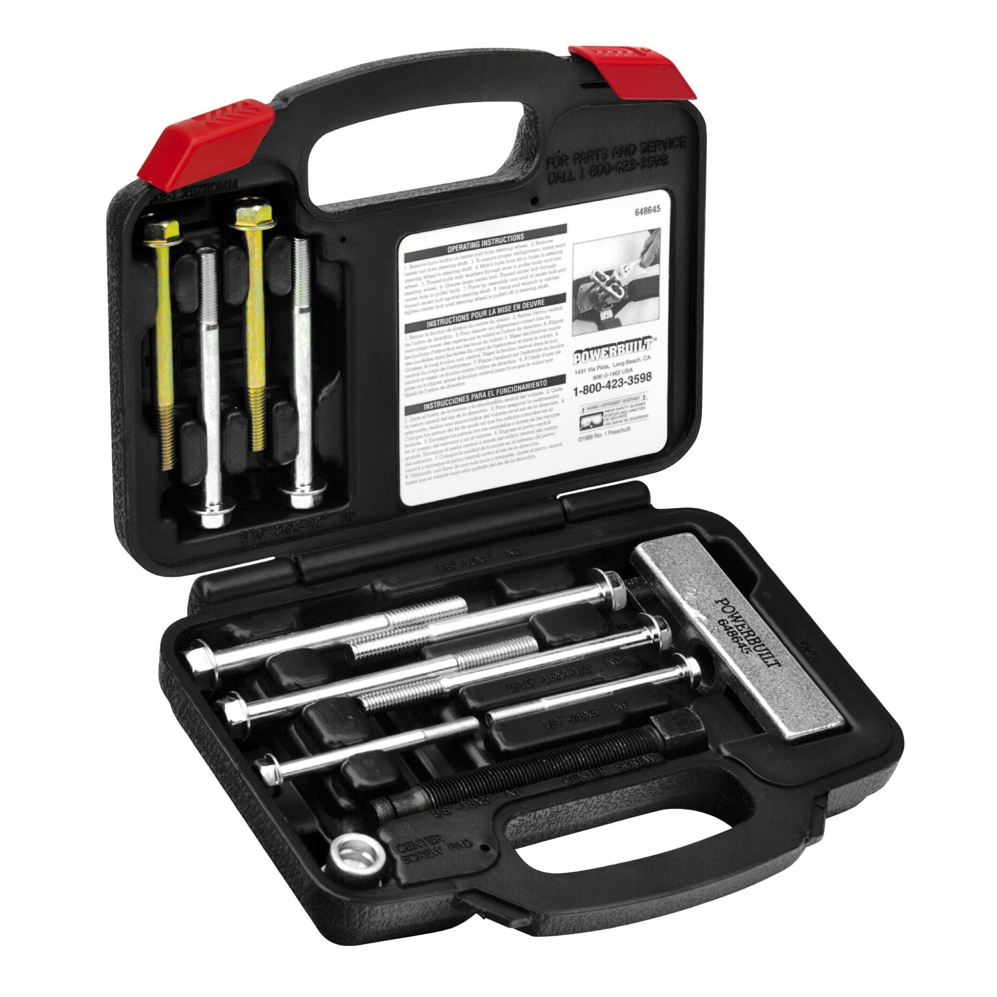 Powerbuilt 13 Pc Heavy Duty Steering Wheel Puller, Model# 648645